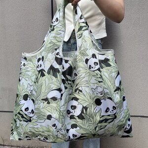 Large Capacity - Lightweight Panda Shopping Bag - NEW - 15.25 in L x 20.87 in W